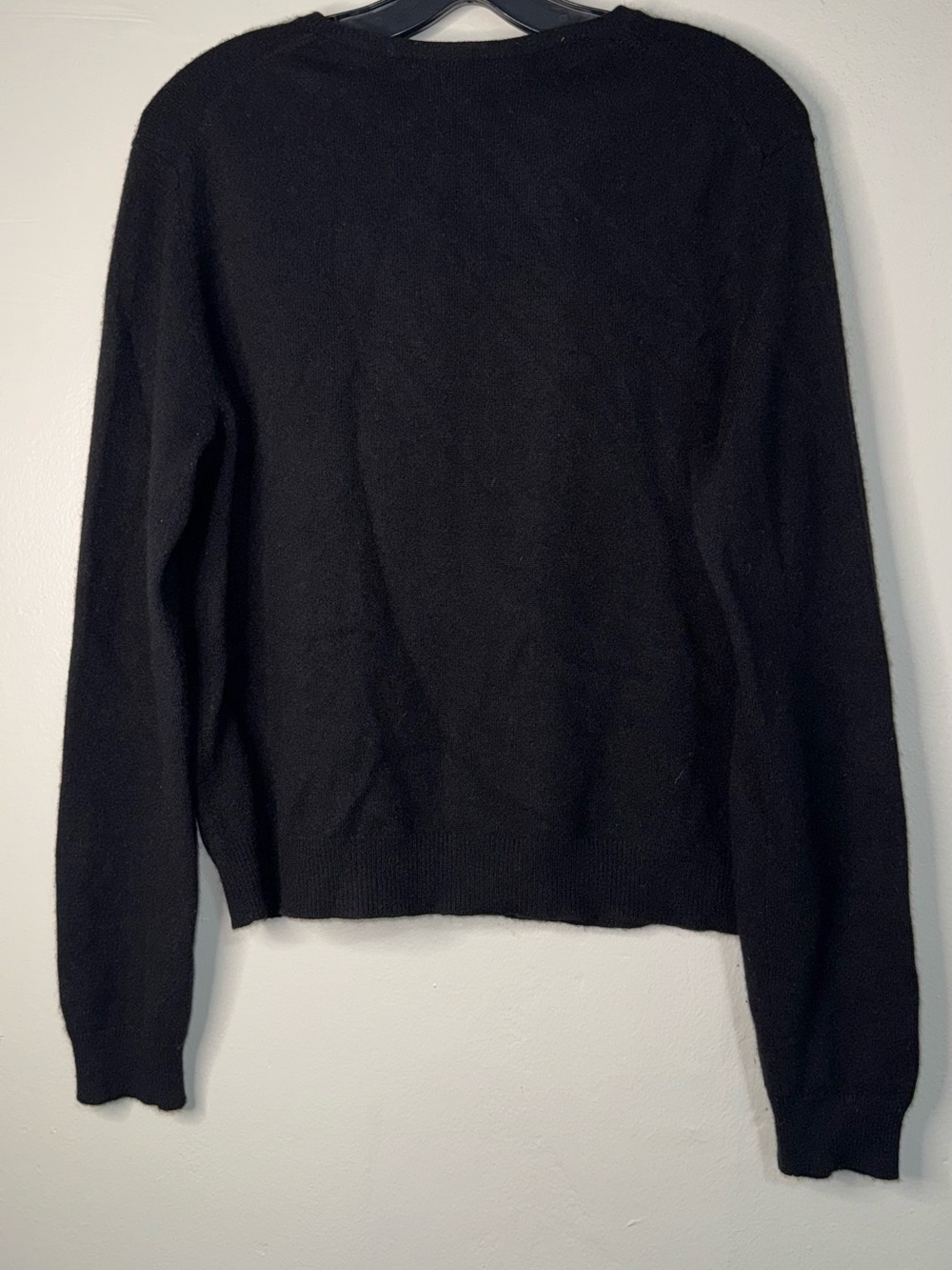 Ralph Lauren Cashmere Black Crewneck Cardigan - Picture 6 of 11